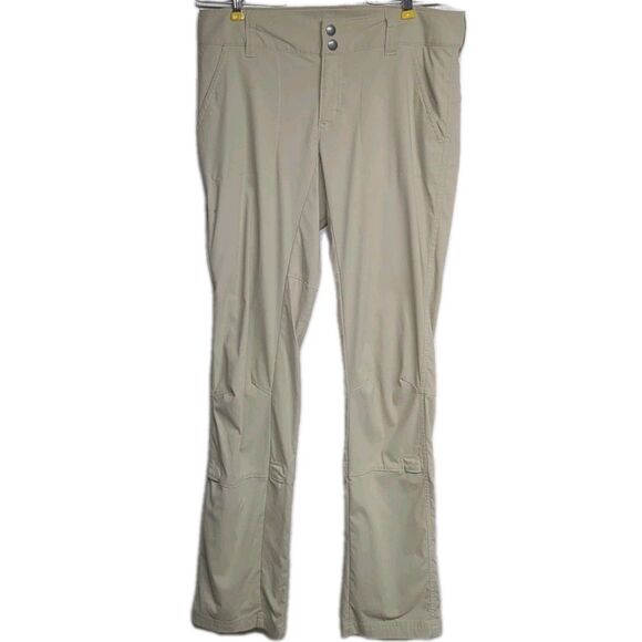 Columbia Trail Pants Wm 6 Omni-Shield Advanced Repellency Outdoors Active Beige - Picture 1 of 13